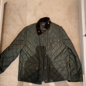 Polo Ralph Lauren Olive Green Barbour Quilted Jack
